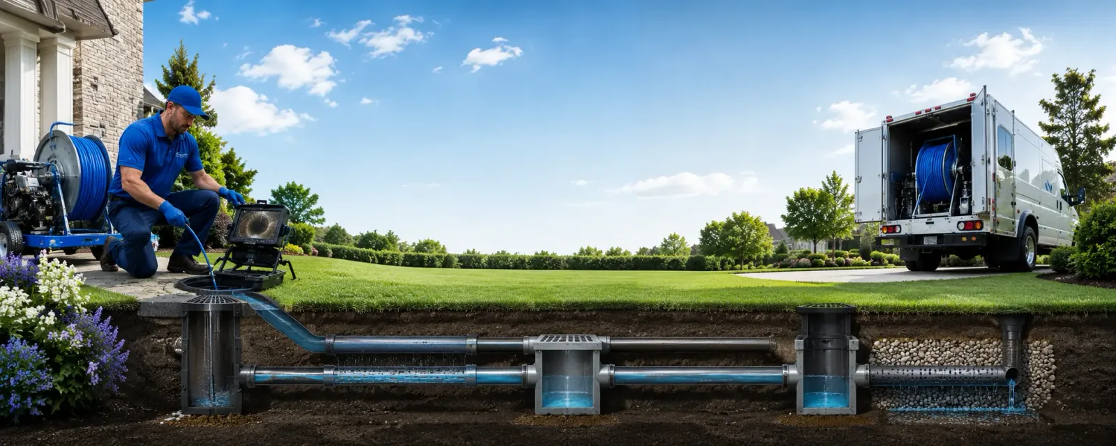 Outdoor drain cleaning information for Damariscotta, ME